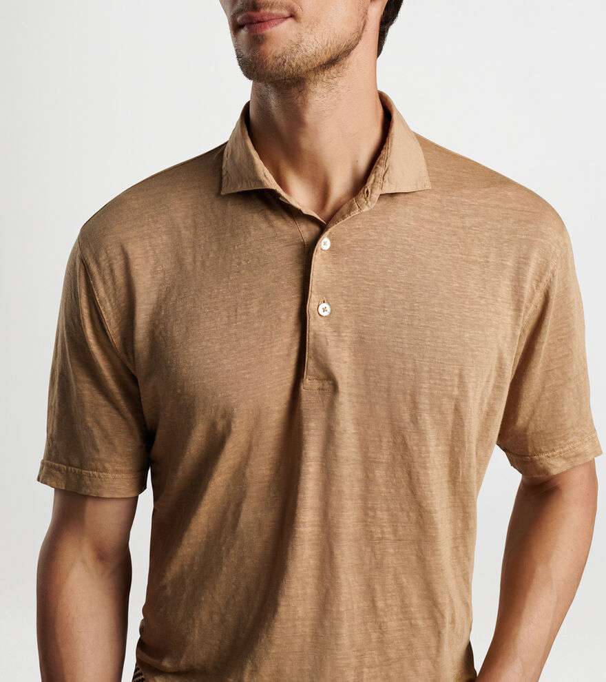 Greystone Short Sleeve Polo in Summer Dunes