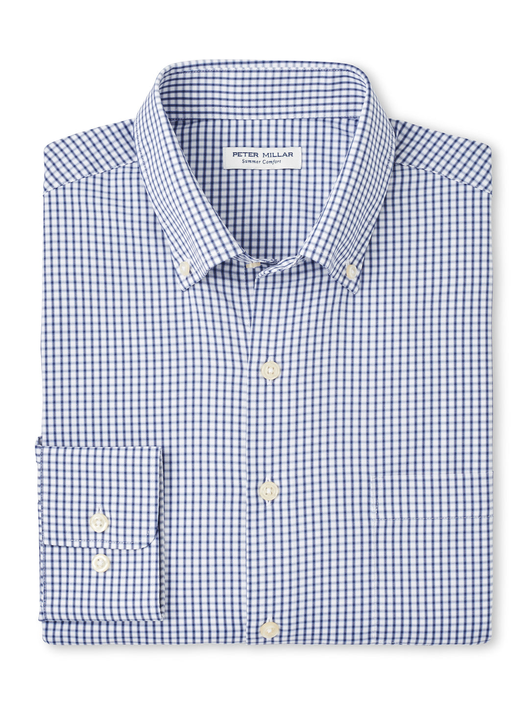 Peter Millar Derwent Performance Twill Sport Shirt in Sport Navy, XXL Peter Millar Derwent Performance Twill Sport Shirt in Sport Navy, XXL