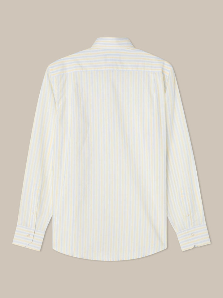 Reynolds Multi Stripe Cotton-Linen Shirt
