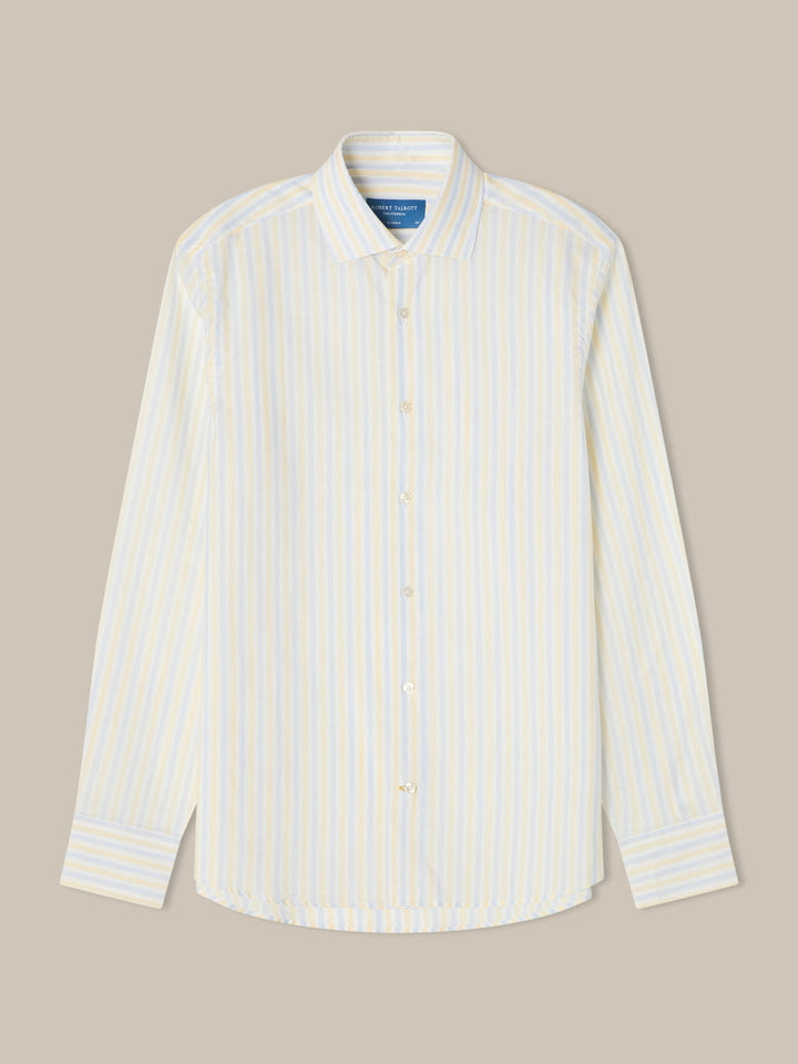 Reynolds Multi Stripe Cotton-Linen Shirt