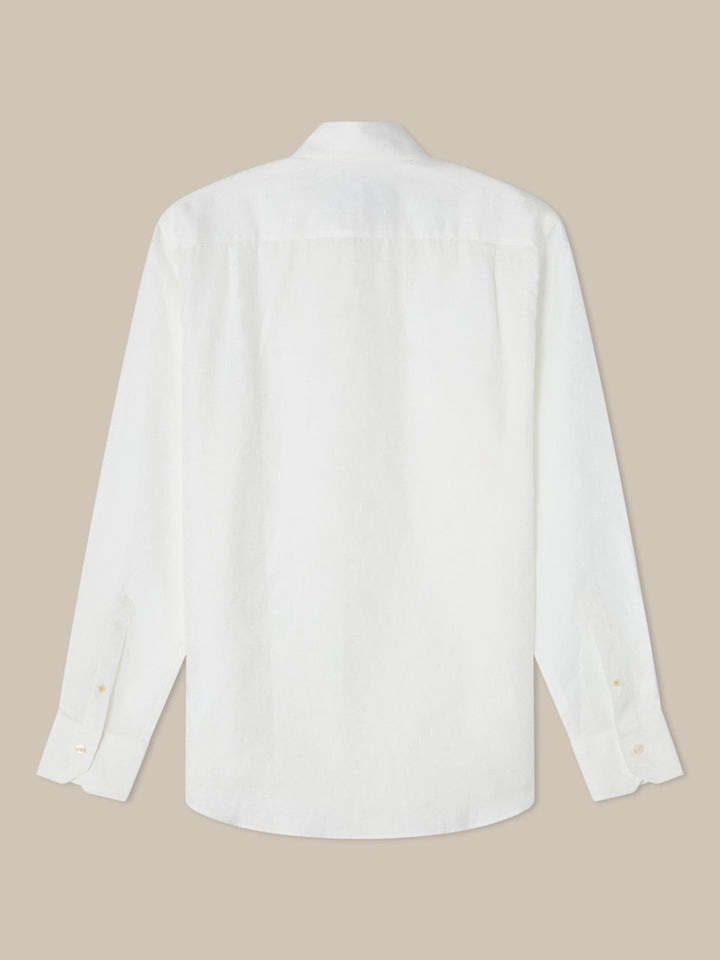 Reynolds Paisley Jacquard Cotton-Linen Shirt