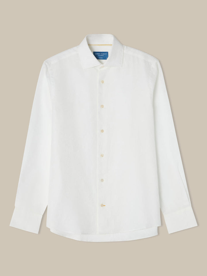 Reynolds Paisley Jacquard Cotton-Linen Shirt