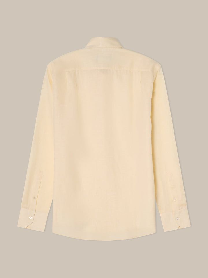 Reynolds Solid Cotton-Linen Shirt