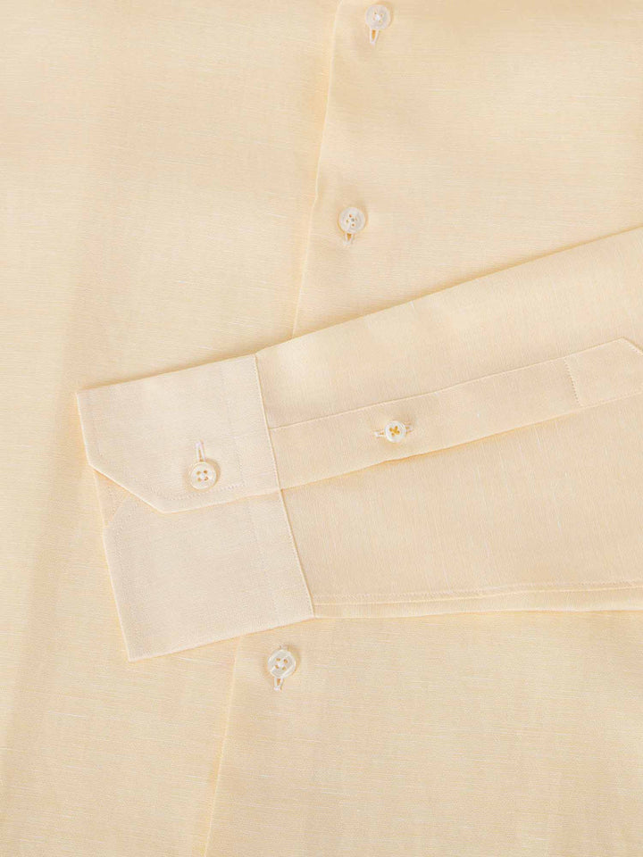 Reynolds Solid Cotton-Linen Shirt
