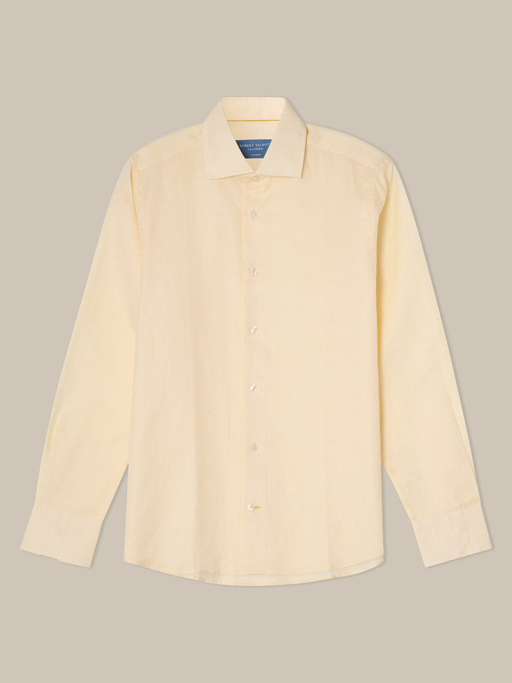 Reynolds Solid Cotton-Linen Shirt