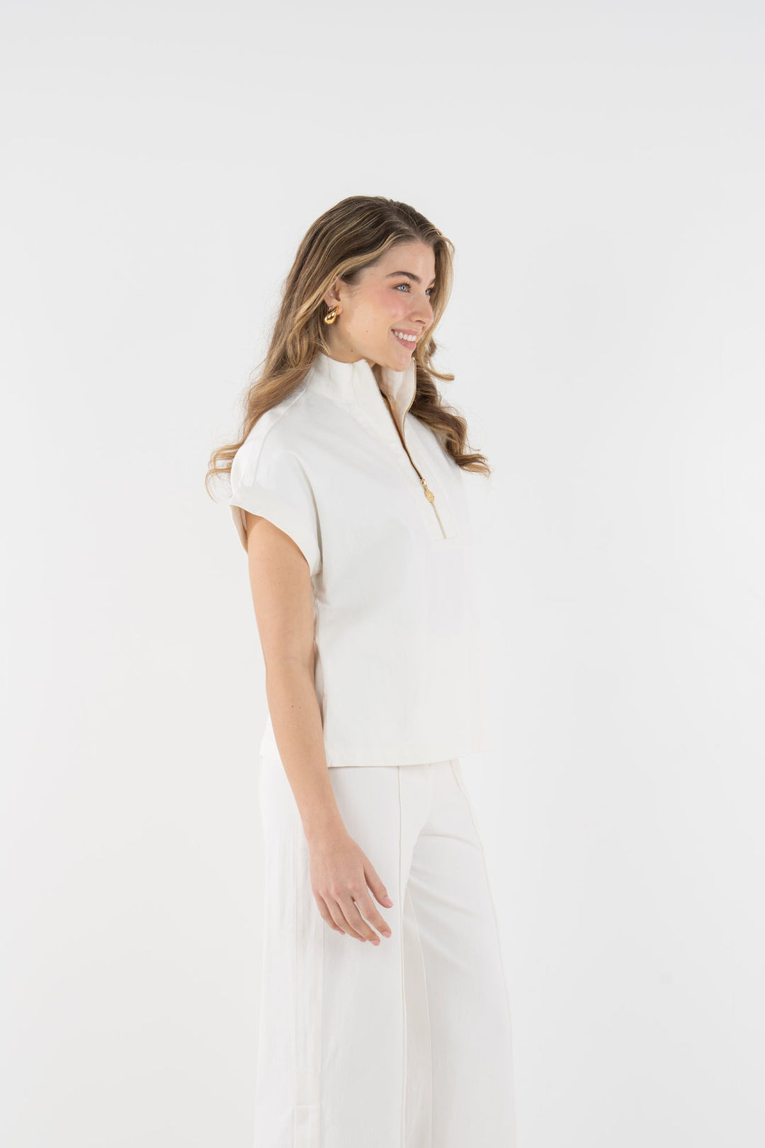 The Poppy Pullover - Gardenia Denim
