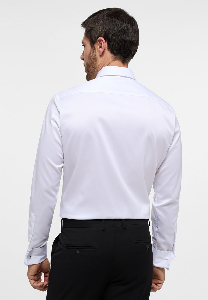 Modern Fit Luxury Black Tie Shirt - Kent Collar