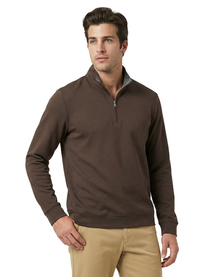 Pima Interlock Quarter Zip