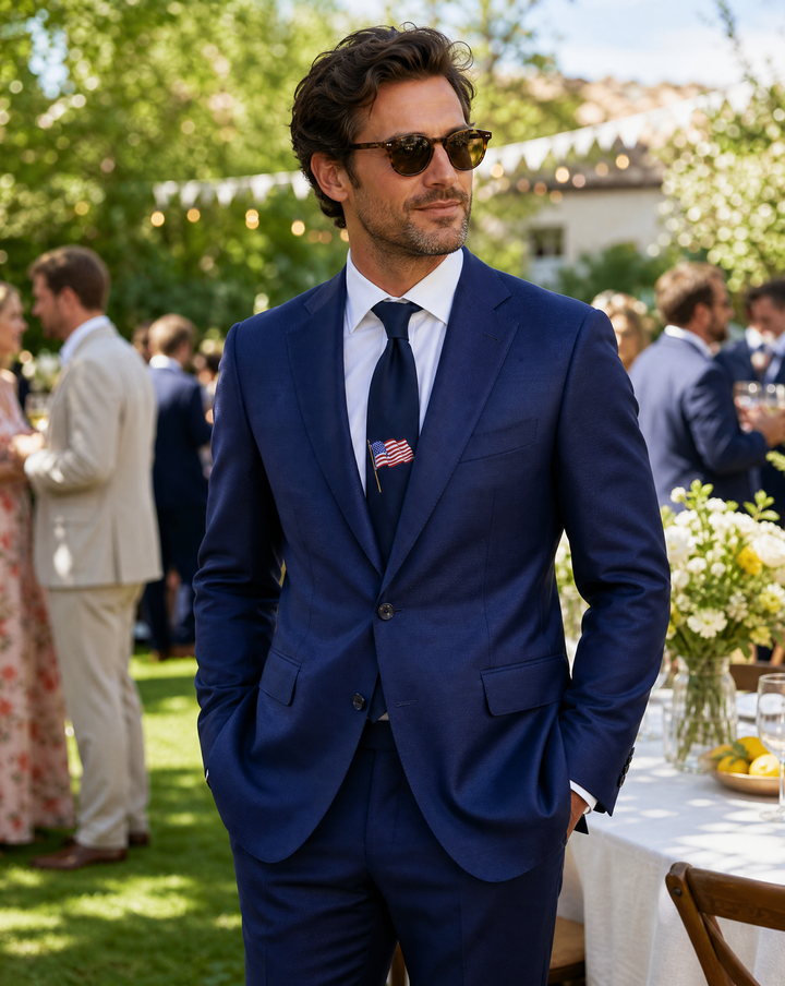 Soho Tonal Texture Navy Suit