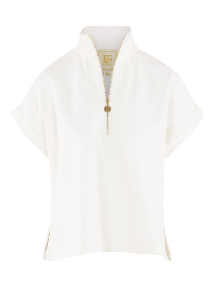 The Poppy Pullover - Gardenia Denim