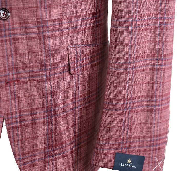 Soho Notch Lapel Sportcoat in Berry