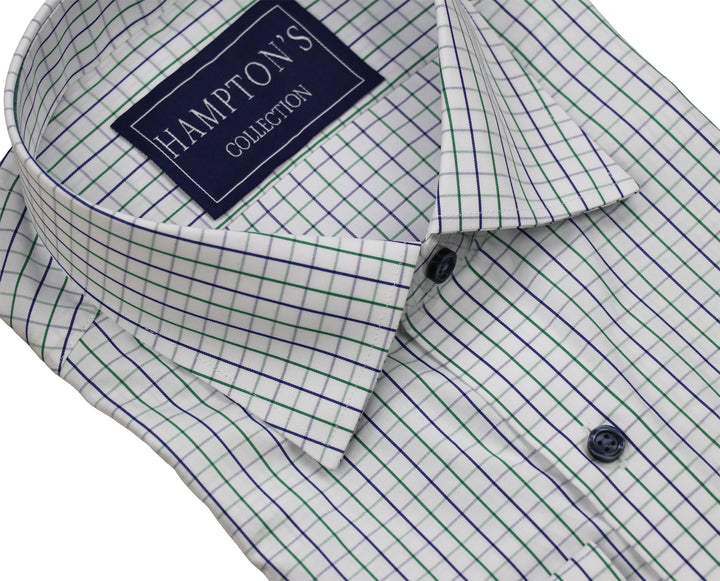 Hampton's Sport Shirt - Navy/Green Check
