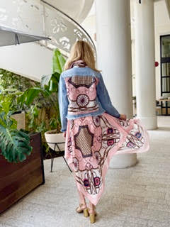 Silk Scarf Dress Blush Bit