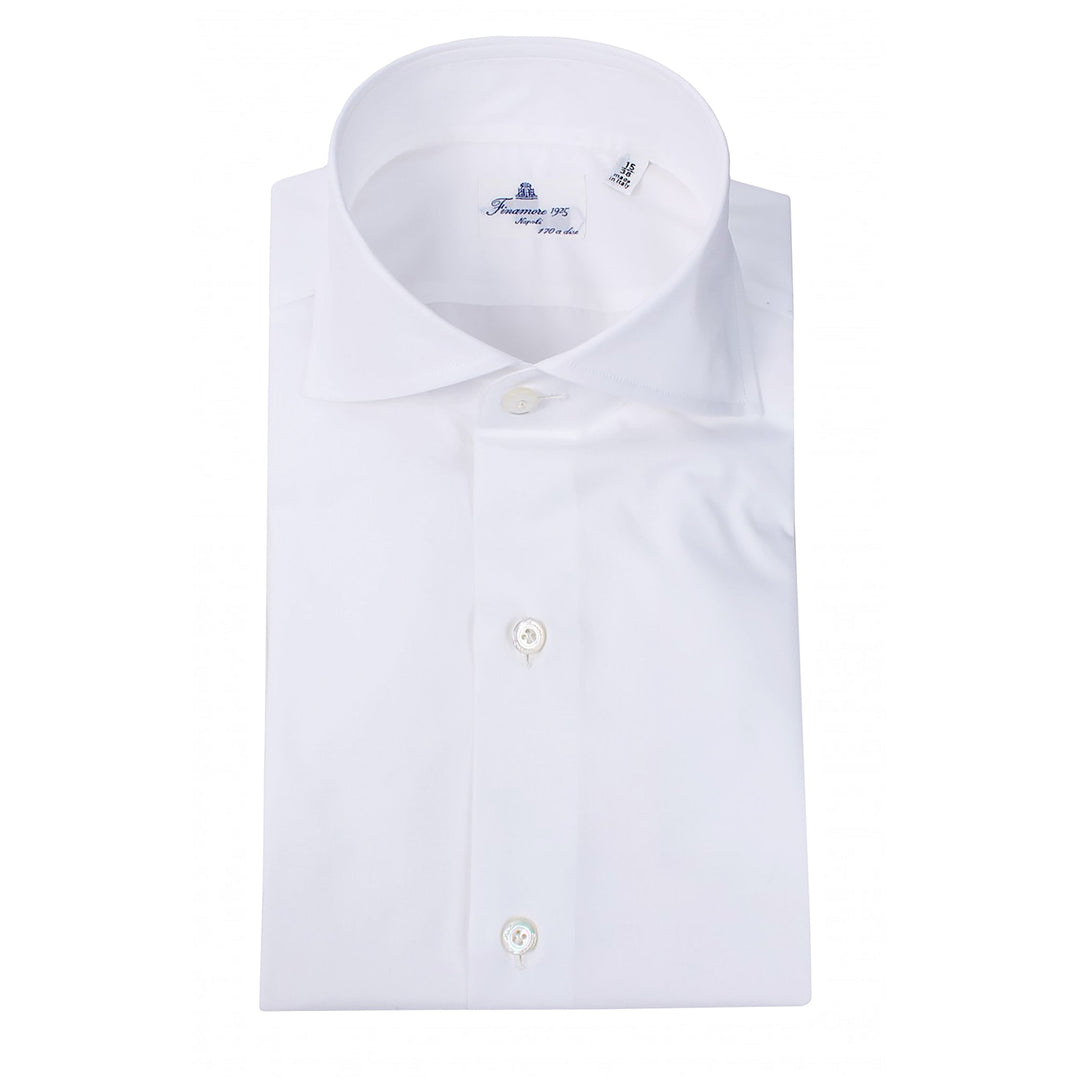 Finamore Milano 170s Luxury Dress Shirt in White