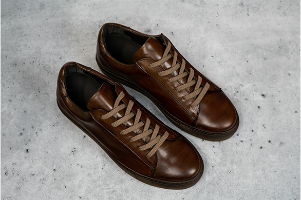 Court Sneaker in Brown Leather