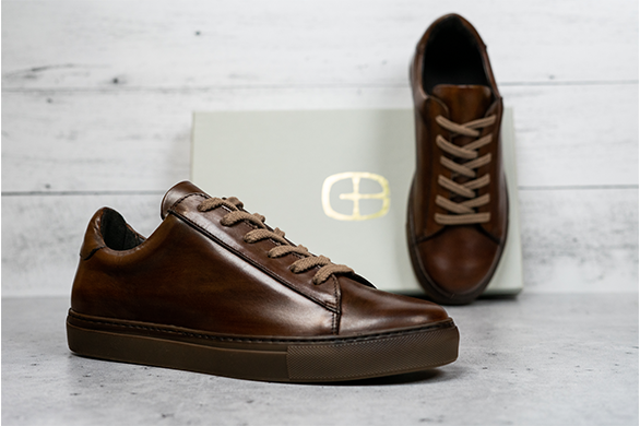Court Sneaker in Brown Leather - Main Image