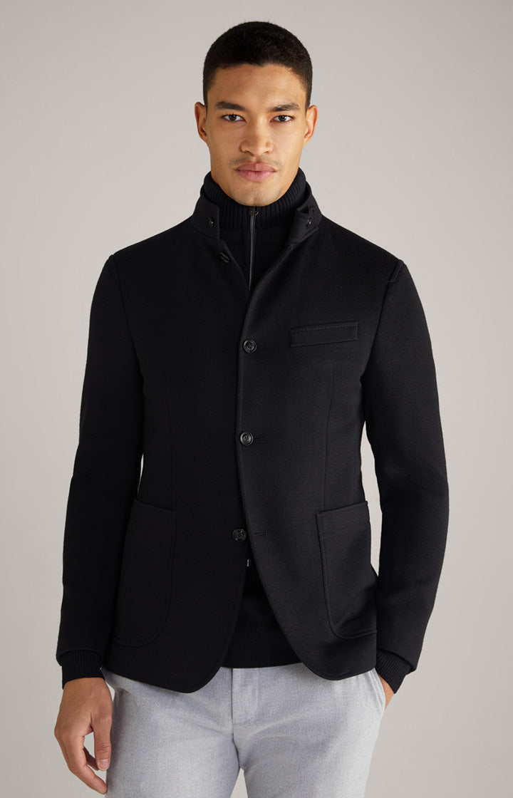 Hectar-J Knit Field Coat in Black