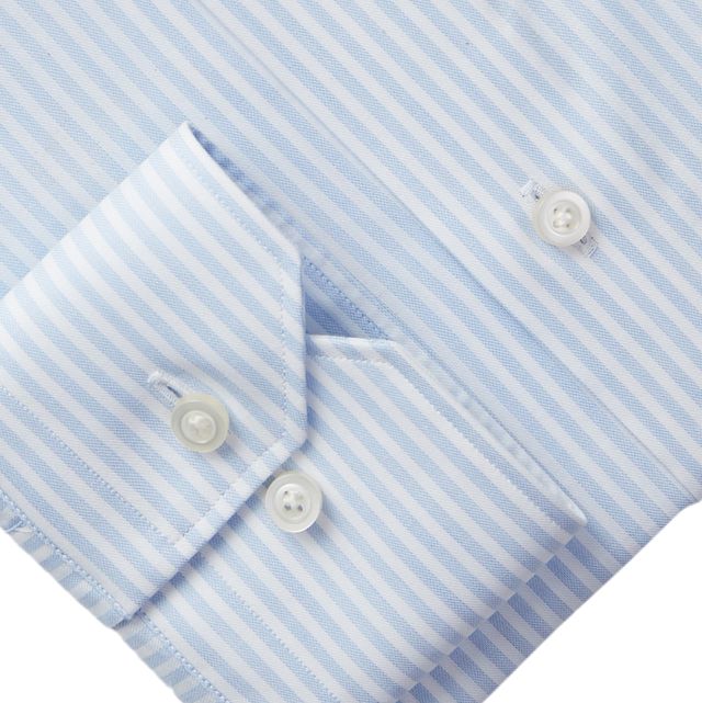 SF19758 Blue Stripe Yoga Cotton Dress Shirt