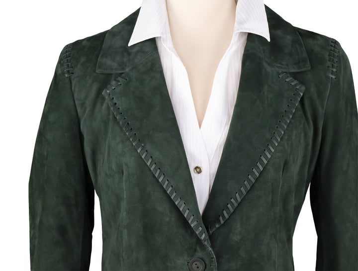 The Jill Suede Whipstitch Blazer