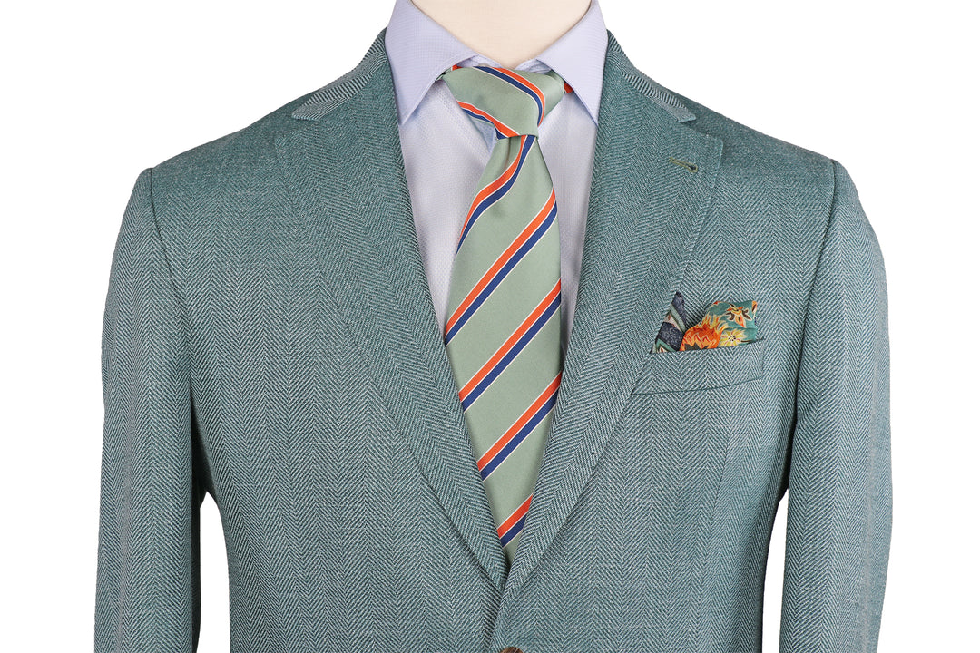 Morton Herringbone Sportcoat Seaglass