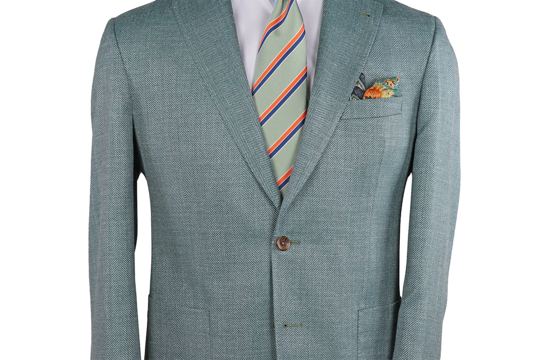 Morton Herringbone Sportcoat Seaglass