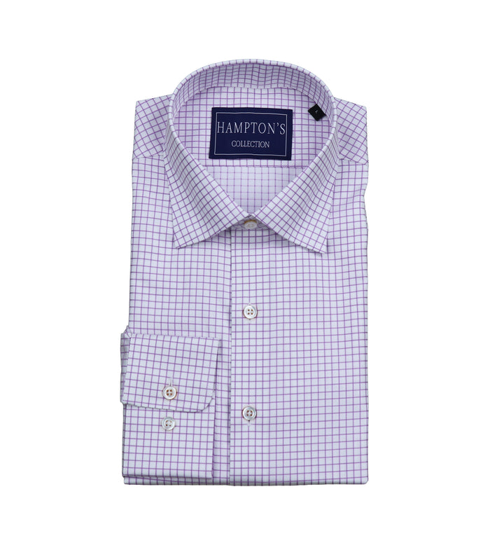 Hampton's Sport Shirt - Lavender Tattersall