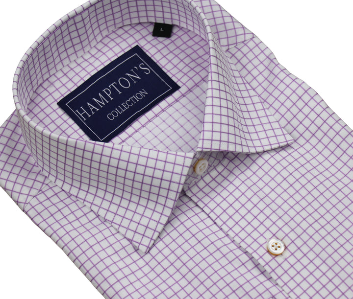 Hampton's Sport Shirt - Lavender Tattersall