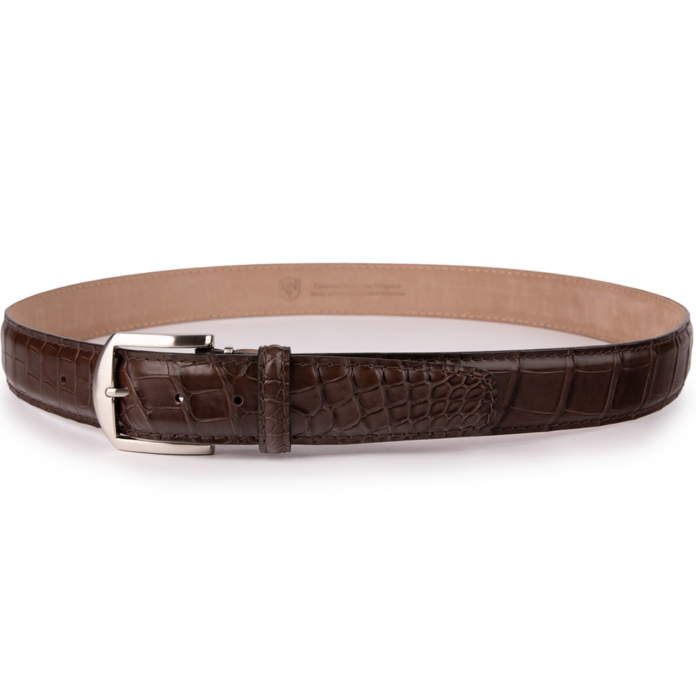 American Alligator Custom Belt 40mm in Espresso