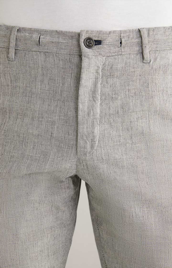 Maxton Cotton Glen Plaid Drawstring Trouser