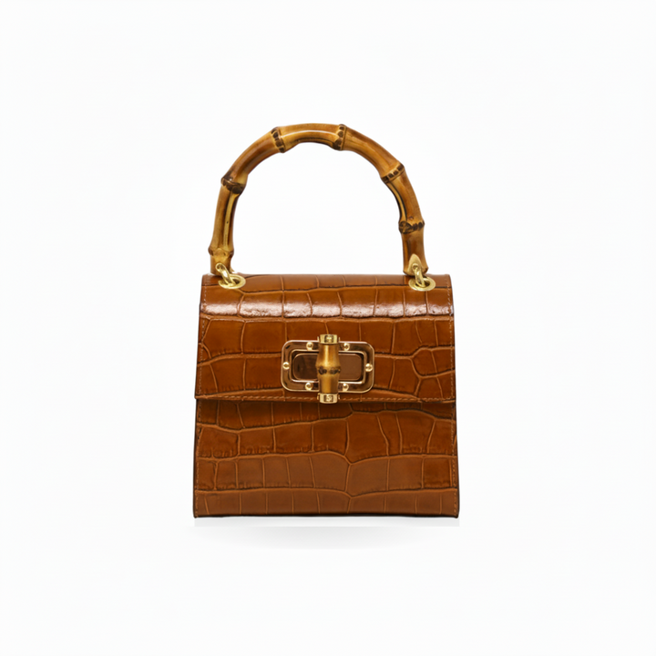 The Genevieve Bamboo Handle Handbag