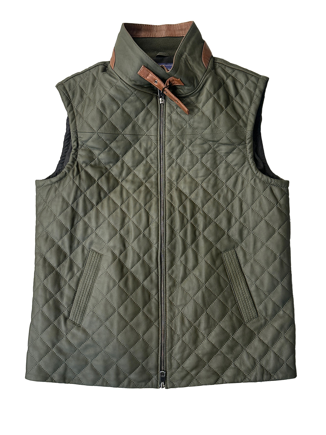 Quilted Leather Vest