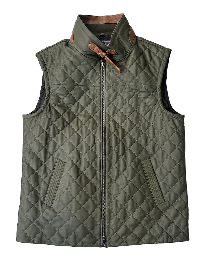 Quilted Leather Vest