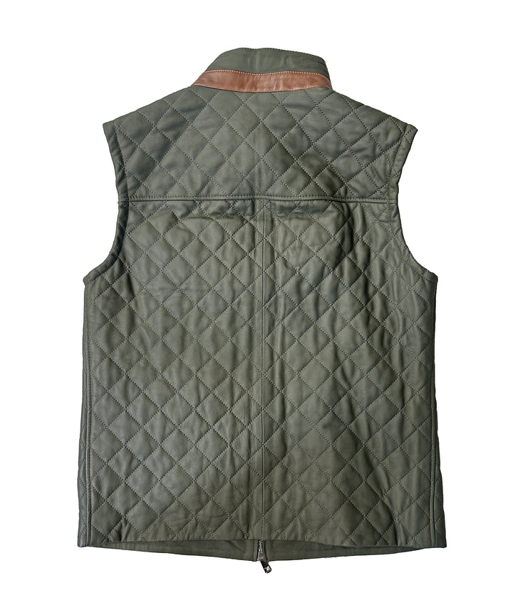 Quilted Leather Vest