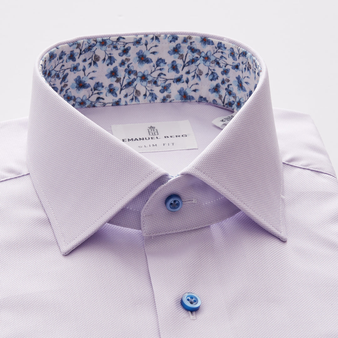 Solid Oxford Sport Luxury Shirt with Contrast
