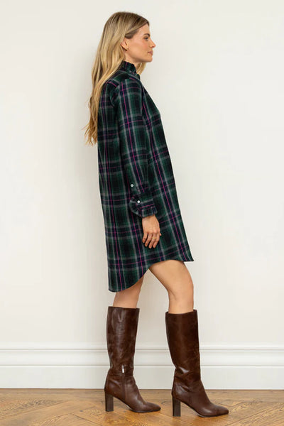 Olivia Classic Shirtdress in Plaid