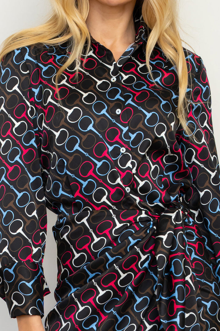Talita Dress in Snaffle Bit Print