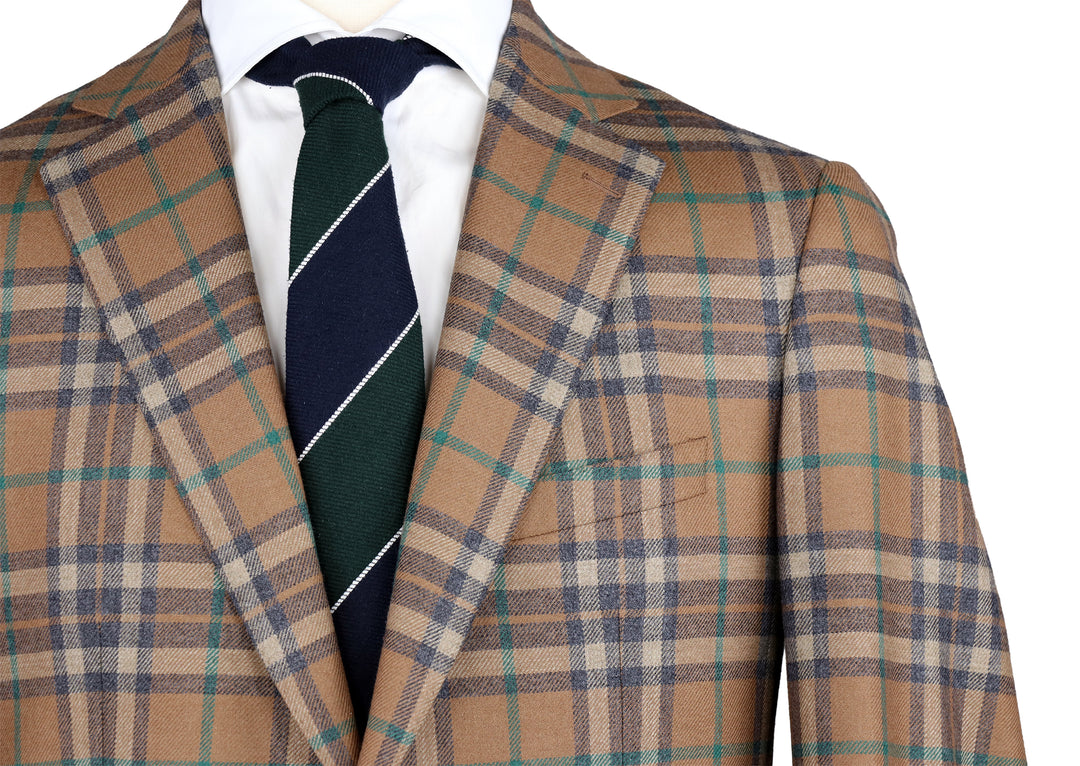 Soho Wool/Cashmere Coat in British Tan Plaid
