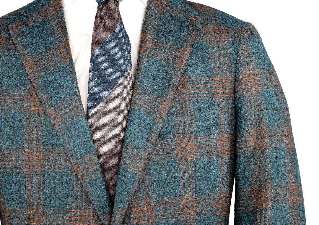 Hampton's Hand Tailored Sportcoat - Teal Plaid