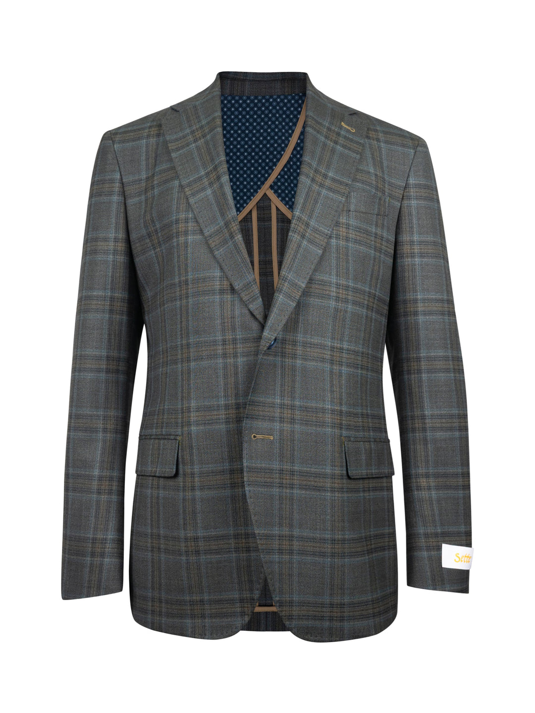 Catania super 100s Glen Plaid Stretch Sportcoat