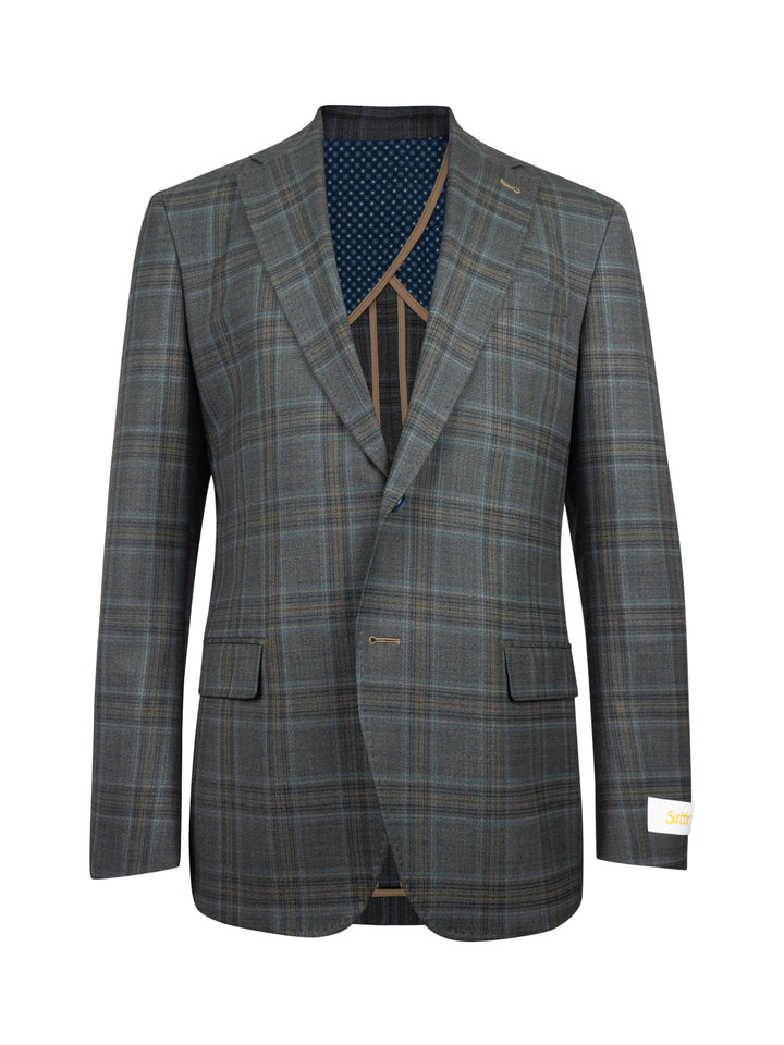 Catania super 100s Glen Plaid Stretch Sportcoat