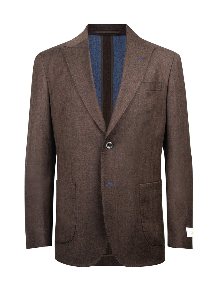 Caserta Super 110s Stretch Herringbone Sportcoat