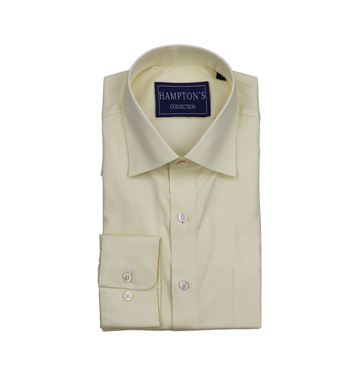Hampton's Sport Shirt - Soft Yellow Royal Oxford