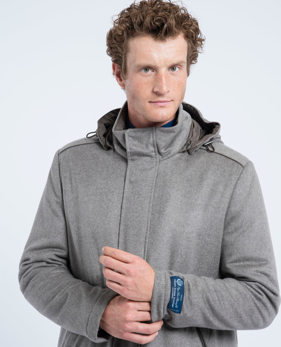 Cashmere Coat Loro Piana Winter Coat Loro Piana Green Storm System