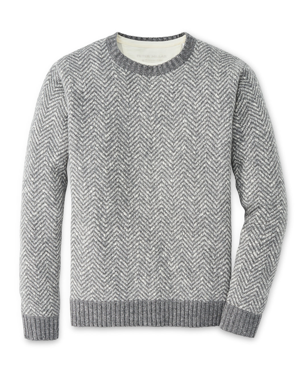 Cliffs Herringbone Crewneck Sweater