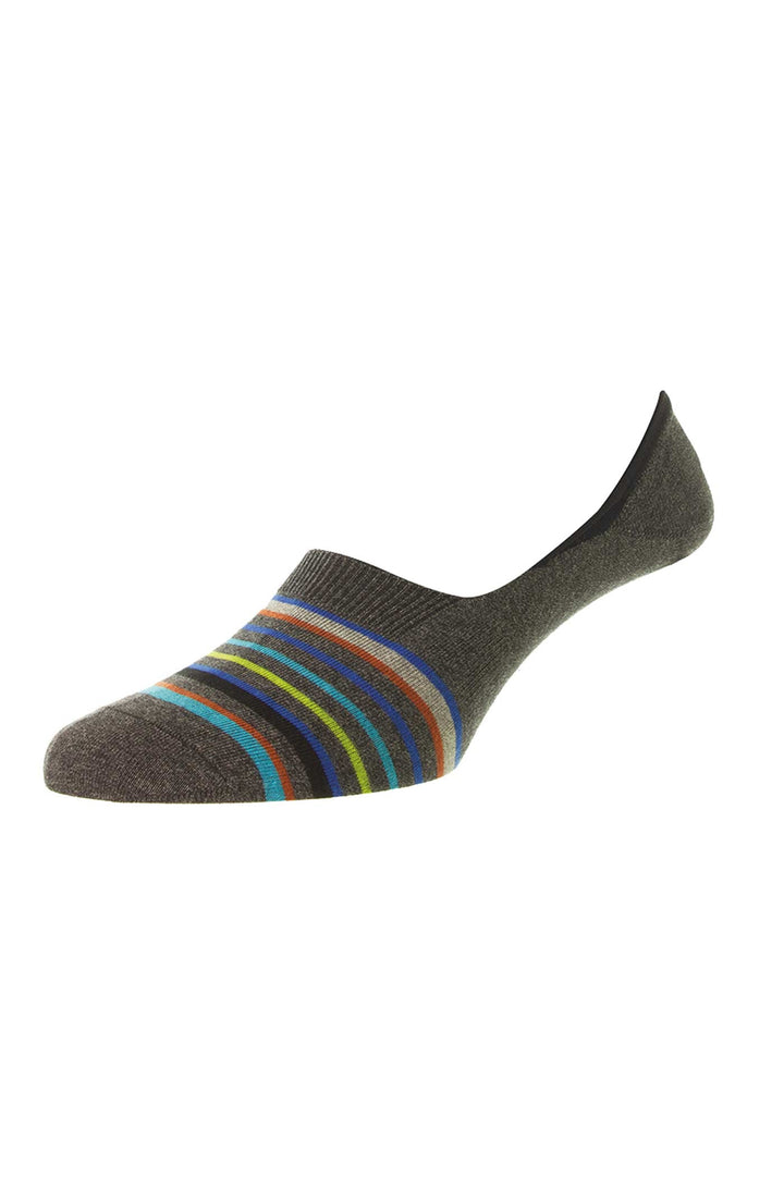 Pantherella Multi-Stripe Invisible Socks
