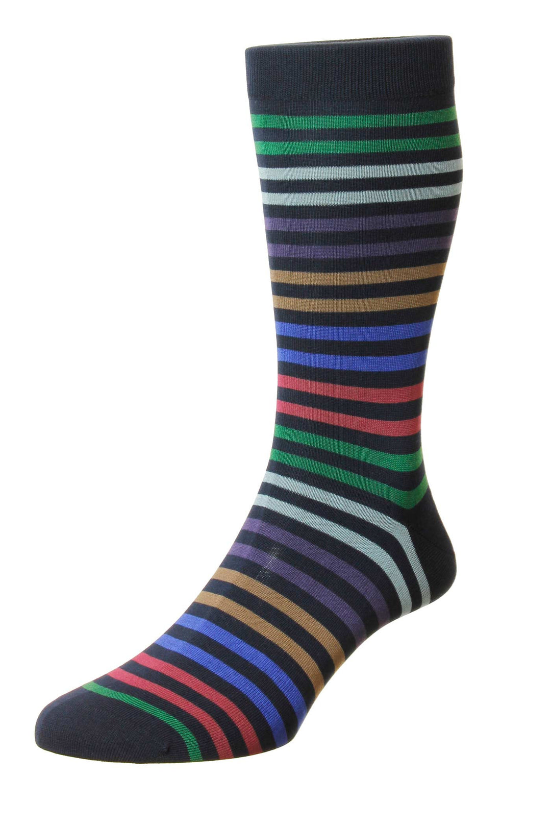 Kilburn Stripe Cotton Lisle Socks