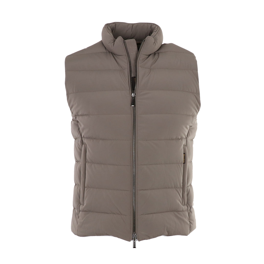 Oliver Quilted Down Vest in Nut