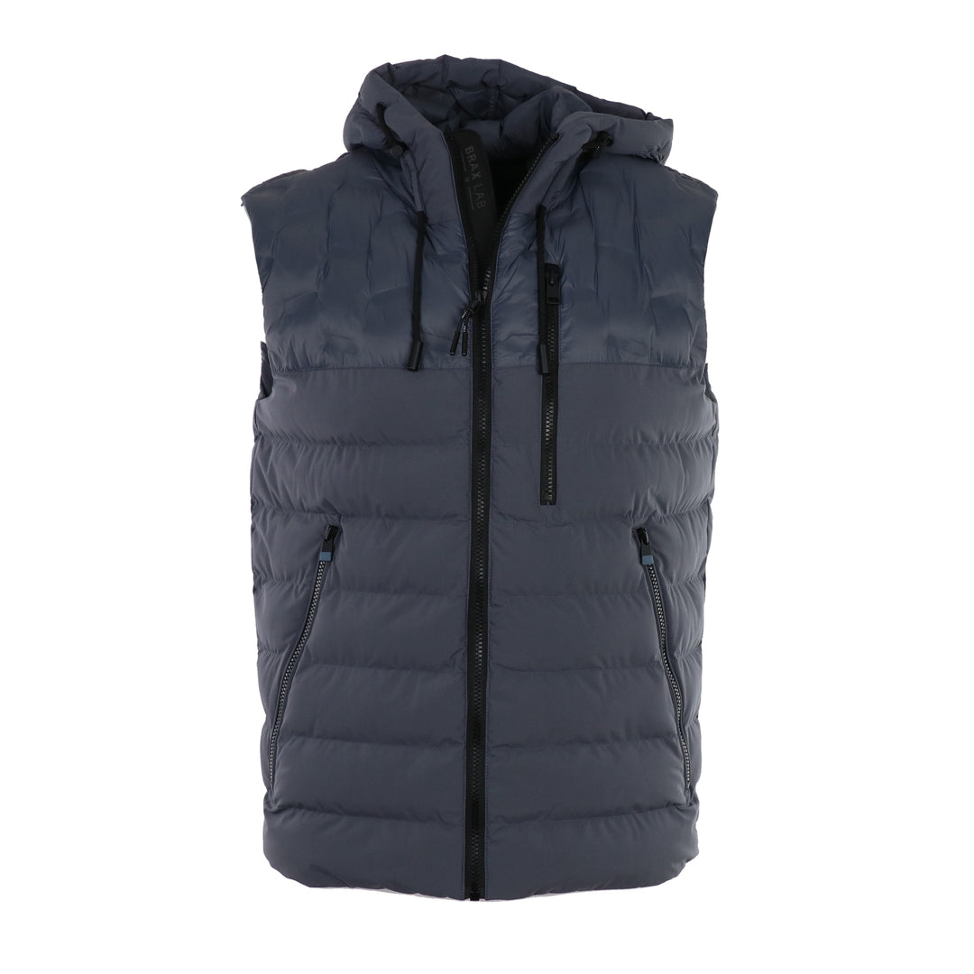 Brax LAB Luc Quilted Vest in Steel Blue