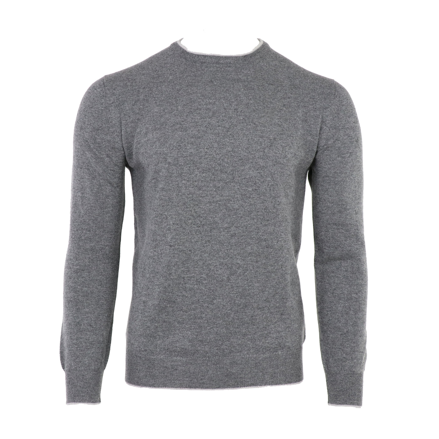The Pashmere Cashmere Crewneck in Pearl Grey