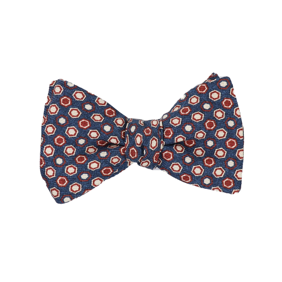 Geo Dots Bow Tie in Red, White, & Blue